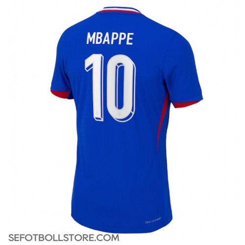 Frankrike Kylian Mbappe #10 Replika Hemmatröja EM 2024 Kortärmad